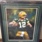 Aaron Rodgers framed print