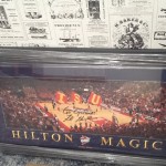 Hilton Magic framed print autographed by Coach Hoiberg