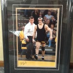 Iowa Wrestling signed framed print