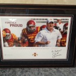 Coach Rhodes autographed framed print