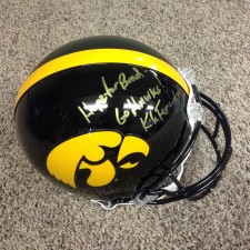 Hawkeye Autographed Football Helmet