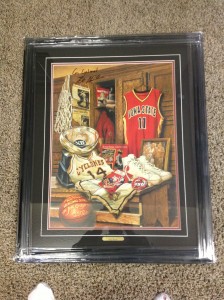 Iowa State Fred Hoiberg Autographed Basketball Framed Print