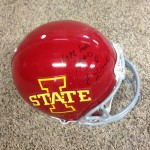 Iowa State Autographed Football Helmet