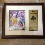 Joe Montana Autographed Framed Print