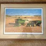 John Deere Harvest Framed Print