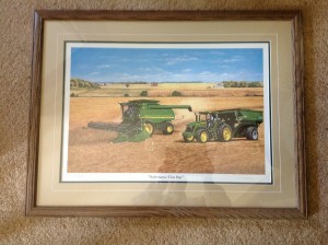 John Deere Harvest Framed Print