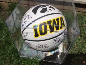 Hawkeye Basketball Autographed by Team