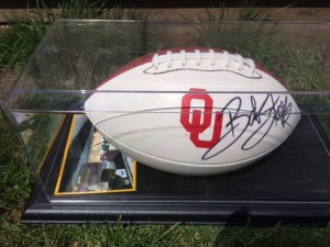 Oklahoma Football Autographed by Bob Stoops
