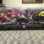 Uni ISU Iowa mini Helmets signed by Coaches