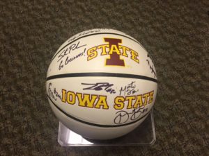 2016 2017 Iowa State Mens Basketball Team Signed Ball