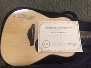 Dolly Parton Signed Guitar