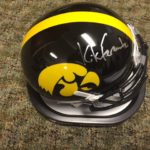 Iowa Hawkeye Mini Helmet signed by Kirk Ferentz